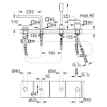 Смеситель Grohe Quadra 19579000 для установки на борт ванны - миниатюра фото 5