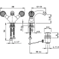 Смеситель для биде Cezares Atlantis ATLANTIS-BS1-03/24-Sw - миниатюра фото 3