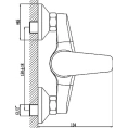 Настенный смеситель Rossinka F F40-41 для душа - миниатюра фото 2