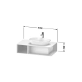Подвесная тумба Duravit D-Neo Compact, 260x1000x550 мм, Black Oak (DE495901616) - миниатюра фото 2