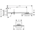 Верхний душ AX ShowerSolution 250x250 мм, 2 форсунки, с держателем 450 мм, хром (35310000) - миниатюра фото 2