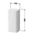 Декоративный топ Duravit Happy D.2 Plus для шкафов HP1260/HP1261, цвет Графит суперматовый (HP030008080) - миниатюра фото 2