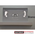Раковина подвесная GLOBO Incantho 610x370 мм с переливом, белая - миниатюра фото 1