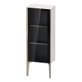 Подвесной шкаф Duravit XViu со стеклянной дверью, 890x400x240 мм, белый глянцевый/champagne matt (XV1360LB122) - миниатюра фото 1