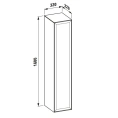 Подвесная колонна Laufen New Classic 330х330х1600 мм белая глянцевая (4.0606.1.085.631.1) - миниатюра фото 2