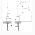 Смеситель для раковины Gessi Goccia высокий, хром (33605#031) - миниатюра фото 2