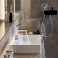 Смеситель для раковины Hansgrohe Metropol с донным клапаном Push-Open - миниатюра фото 2