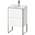 Напольная тумба Duravit XSquare под раковину с двумя ящиками, цвет White High Gloss (XS452102222) - миниатюра фото 1
