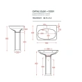 Колонна для раковины Artceram CIVITAS белая 68 см (CIC001 01 00 bi*1) - миниатюра фото 2