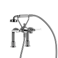 Смеситель для ванны GESSI VENTI20 с ручным душем, двухвентильный, хром (65115#031) - миниатюра фото 1