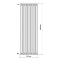 Радиатор стальной трубчатый Purmo Delta Laserline VLO 2180 1800х500 10 секций с нижней подводкой - миниатюра фото 3