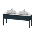 База для двух раковин Duravit Luv, 743x1788x570 мм, 2 выдвижных ящика, темно-синий шелковисто-матовый (LU9562B9898) - миниатюра фото 1