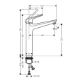 Смеситель для раковины Hansgrohe Novus 100 мм, хром (71031000) - миниатюра фото 2