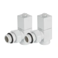 Набор дизайн-вентилей Royal Thermo CUBE 1/2 белый, RTE 56.0007, НС-1422577 - миниатюра фото 2