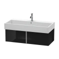 База под раковину Duravit VA с выдвижным ящиком, глянцевый черный, 298x984x431 мм (VA612804040) - миниатюра фото 1