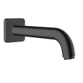 Излив для ванны Hansgrohe Vernis Shape 204 мм, настенный, черный матовый (71460670) - миниатюра фото 1