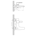 Смеситель для ванны с душем Rossinka V V35-31 хромированный с высоким изливом - миниатюра фото 2
