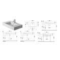Раковина Duravit Vero для мебели, белая, 850x490 мм, с переливом и отверстием под смеситель (329850000) - миниатюра фото 2