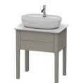 Напольная тумба Duravit Luv, 743x688x450 мм, с выдвижным ящиком, цвет каменно-серый шелковисто-матовый (LU956009292) - миниатюра фото 1