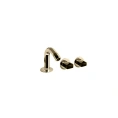 Смеситель для биде Fantini Venezia с донным клапаном, 120 мм излив, цвет Matt British Gold PVD (29 P6 N411SB) - миниатюра фото 1