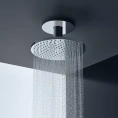 Верхний душ AX ShowerSolution 250 мм с 2 насадками и держателем 100 мм для потолочного монтажа в хроме (35297000) - миниатюра фото 1