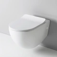 Подвесной унитаз Artceram FILE 2.0 безободковый, 52x36 см, с системой крепления, белый (FLV004 01 30) - миниатюра фото 1