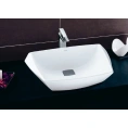 Накладная раковина TOTO Jewelhex 607x483 мм белая со сливным клапаном (LW681B#W) - миниатюра фото 3