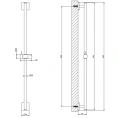 Душевая штанга GESSI Rilievo хром (59244#031) - миниатюра фото 2