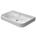 Раковина Duravit Happy D2 для мебели со шлифованным краем и переливом, 800×505 мм, белая (2318800028) - миниатюра фото 1