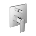 Встраиваемый смеситель для ванны Hansgrohe Vernis Shape с переключателем, хром (71468000) - миниатюра фото 1