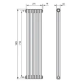 Радиатор стальной трубчатый Arbonia 2180/06 N12 3/4 с боковым подключением - миниатюра фото 3
