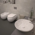 Подвесной унитаз Bien Pent с биде безободковый - миниатюра фото 2