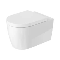 Подвесной унитаз Duravit ME by Starck с вертикальным смывом и системой крепления Durafix (2528092600) - миниатюра фото 1