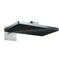 Верхний душ Rainmaker Select 460 настенный, с держателем, черный/хром (24003600) - миниатюра фото 1