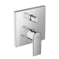Встраиваемый смеситель для ванны Hansgrohe Vernis Shape с переключателем и защитой по EN 1717 (хром) (71469000) - миниатюра фото 1