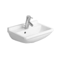 Раковина Duravit Starck 3 450x320 мм белая с отверстием под смеситель и переливом (750450000) - миниатюра фото 4