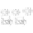 Умный подвесной унитаз Duravit DuraStyle SensoWash Slim Rimless с вертикальным смывом (2542590000) - миниатюра фото 2