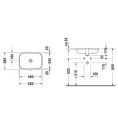 Встраиваемая раковина DURAVIT Happy D2 48x34.5 см без отверстия, белая (457480000) - миниатюра фото 2