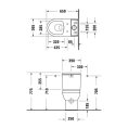 Бачок для унитаза Duravit DuraStyle Basic с двойным смывом 6/3 л, нижнее левое подключение, белый (941100005) - миниатюра фото 2