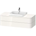 Подвесная тумба Duravit Happy D.2 Plus 408x1300x550 мм, 2 ящика, белый глянец (HP496202222) - миниатюра фото 1