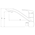 Смеситель для кухни Zorg Clean Water ZR 404 KF черный металл - миниатюра фото 2