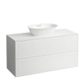 Подвесная база Laufen New Classic с двумя ящиками, 1180×450×600 мм, белый глянец (4.0602.2.085.631.1) - миниатюра фото 1