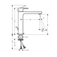Смеситель для раковины Hansgrohe Vernis Shape 230 хром с донным клапаном (71562000) - миниатюра фото 2