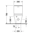Унитаз-компакт подвесной Duravit DuraStyle 215509 (2155090000) - миниатюра фото 5