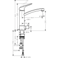 Смеситель Hansgrohe Logis 71834000 для кухни: стильный дизайн и надежность - миниатюра фото 2