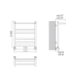 Полотенцесушитель Terminus Хендрикс 32/18 П6 3-2-1 50x62 - миниатюра фото 3