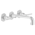 Встраиваемый смеситель GESSI INCISO для раковины на 3 отверстия, хром (58090#031) - миниатюра фото 1