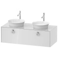 Подвесная тумбочка Duravit White Tulip, 408x1300x550 мм, белый высокоглянцевый, с ящиком (WT4983B8585) - миниатюра фото 1
