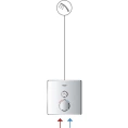 Термостат для душа Grohe Grohtherm SmartControl 29153LS0 с умным контролем температуры — Moon White - миниатюра фото 2