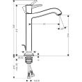 Смеситель для раковины Hansgrohe Metropol Classic 31303000 - миниатюра фото 2